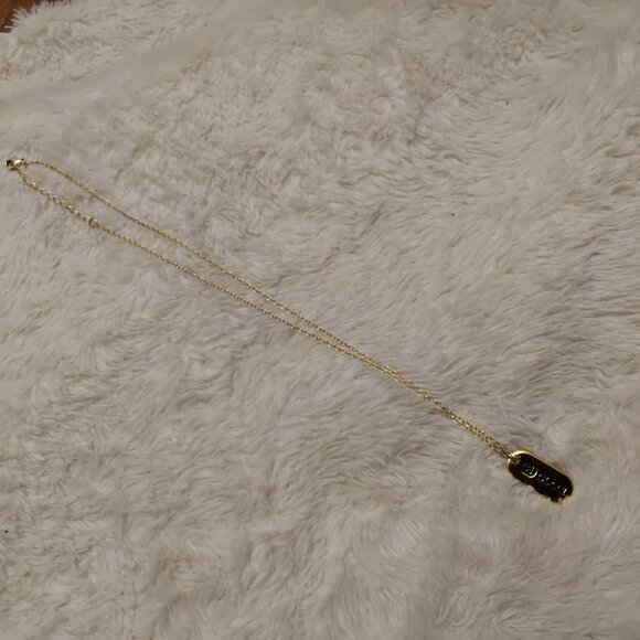 Gucci GG Authentic Vintage Oval Oblong Pendant Necklace Gold 18K 925 Ster - Picture 11 of 13